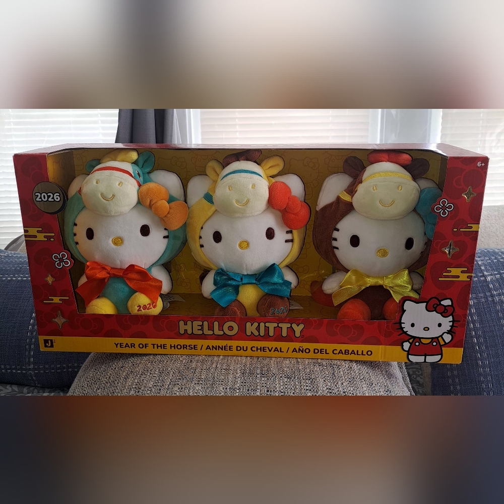 Hello Kitty Year of the Horse Trio Plush Set - Multicolor